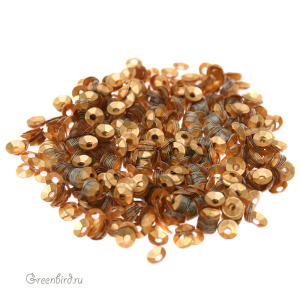 Пайетки LM Paris 3мм чаша, Or C2 Mat 10003 (#LM09)