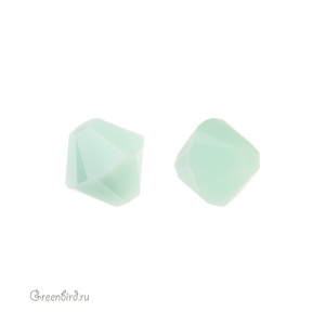 Swarovski 5328 Биконус 8 мм, мятный алебастр (#397), 1 шт.