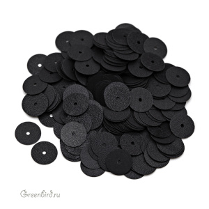 Пайетки 8мм плоские Nero (#996W)