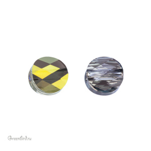 Swarovski 5052 Бусина Мини круглая 6 мм, иризирующий зеленый (#001IRIG), 1 шт.