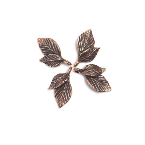 "Шелест листвы", подвески, ант. бронза, 2 шт. (#3124)