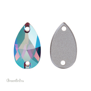 Swarovski пришивные 3230 Капля 12х7 мм, аметист с мерцанием (#204SHIM), 1 шт.