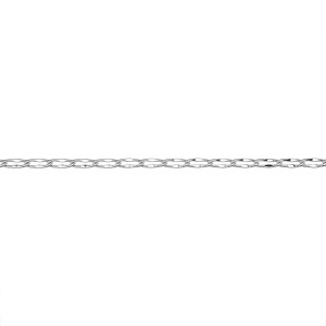 Цепочка, овальные фигурные звенья 12х4 мм, родий, 30 см (#SVA-Chain-102R)