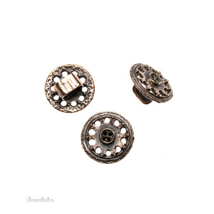 Спейсер Regaliz Черных, ант. бронза, 1 шт. (#2317-150)