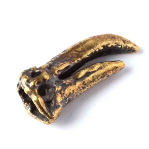 "Птаха", центральный элемент, ант. латунь, 1 шт. (#Л3968)