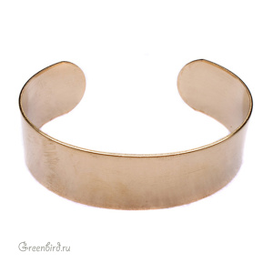 Основа для браслета, плоская #2 (1,9 см), 1 шт. (#CUFF.75)