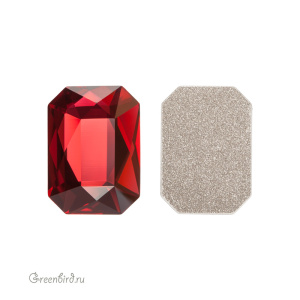 Swarovski 2602 Клеевые стразы Октагон 14х10 мм, алый (#276), 1 шт.