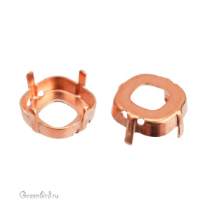 4483 Оправа для Thin Cushion Fancy Stone 12 мм, томпак