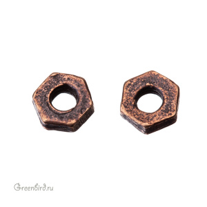 "Стимпанк", бусина, ант. бронза, 1 шт. (#1401)