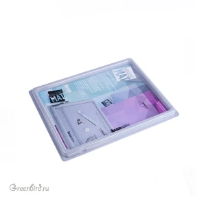 Flocked Treasure Mat лоток для ковриков с прозрачной крышкой