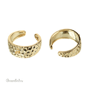 Основа для кольца "Hammertone", золото (#SV1701-RB-02G)