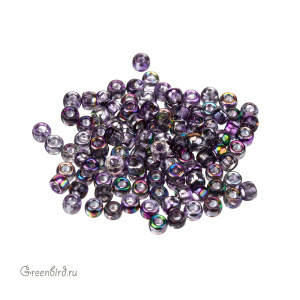 Бисер чешский Matubo цилиндрический 7/0, Magic Violet/Grey (#95500CR), 5 г