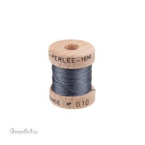 Шелковая нить Au Ver a Soie Soie Perlee®, джинсовый, 16 м (#010)