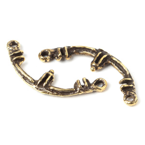 "Архаика", коннектор, ант. латунь, 1 шт. (#Л0108)