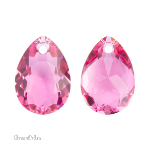 6433 подвеска Pear Cut 16mm – Rose (#209)