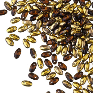 Rizo 2,5x6mm, Smoky Topaz/Amber, 10 гр (#FR10230)