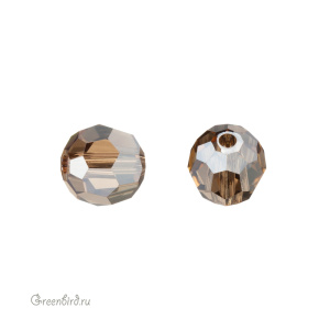 Swarovski 5000 Бусина круглая 6 мм, бронзовая дымка FC (#001BRSFC), 1 шт.