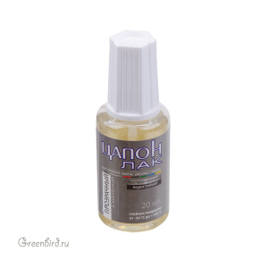 Лак цапон прозрачный с кисточкой, 20 мл