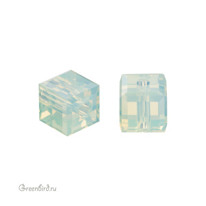 Swarovski 5601 Бусина Куб 4 мм, хризолит опал (#294), 1 шт.
