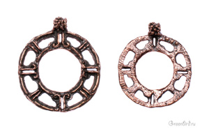 "Архаика", центральный элемент, ант. бронза (#0132)