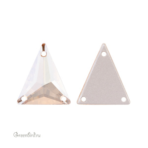 Swarovski пришивные 3271 Треугольник 18х21,1 мм, золотистая дымка (#001GSHA), 1 шт.