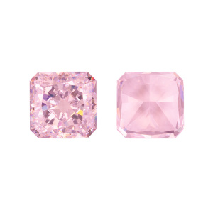 Фианит Crystalbird Square 12мм, Light Rose, 1 шт. (#CBFN-SQ12-05)
