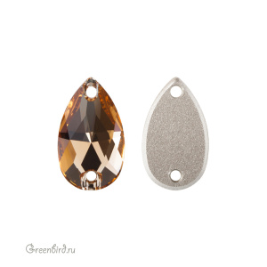Swarovski пришивные 3230 Капля 18х10,5 мм, светлый колорадский топаз (#246), 1 шт.