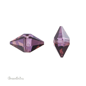 Swarovski 5747 Бусина Шип двойной 16х8 мм, сиреневая дымка (#001LISH), 1 шт.