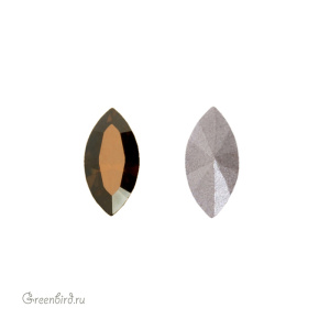 Swarovski 4228 Наветт 6х3 мм, бронзовая дымка (#001BRSH), 1 шт.