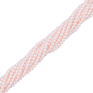 Crystalbird Жемчуг круглый 4 мм, розалин, нить (#65)