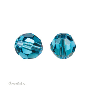 Swarovski 5000 Бусина круглая 8 мм, индиколит (#379), 1 шт.