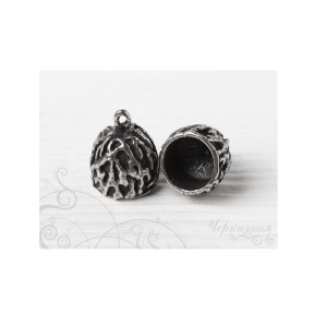 Концевик, ант. серебро, 1 шт. (#С2930)