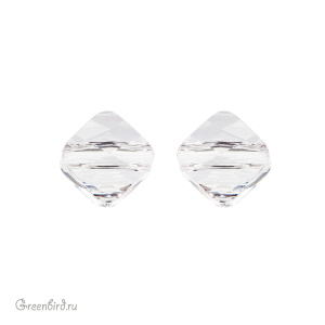 Swarovski 5054 Бусина Мини Ромб 6 мм, прозрачный (#001), 1 шт.