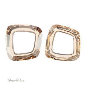 4437 Cosmic Square Ring 14 мм – Golden Shadow (#001GSHA)