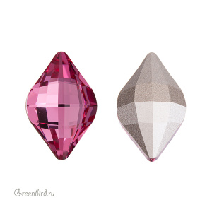 Swarovski 4230 Лемон 23х15 мм, розовый (#209), 1 шт.