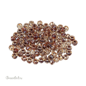 Бисер чешский Matubo цилиндрический 7/0, Crystal/Silver Picasso (#TP00030), 5 г