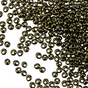 Бисер TOHO Magatama 3 мм, золотой глянец (#422), 10 г