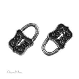 "Время рыцарей", подвеска, ант. серебро, 1 шт. (#С1321)