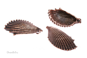 "Море", подвеска, ант. бронза, 1 шт (#0612)