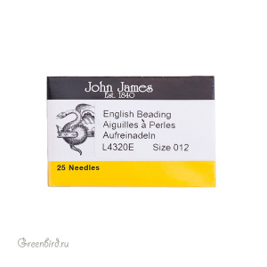 Иглы John James №12 (уп. 25 шт)