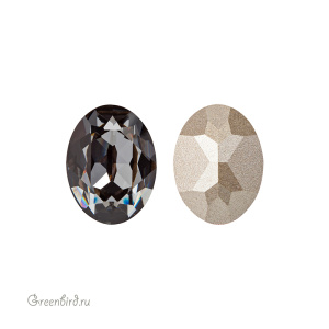 Swarovski 4120 Овал 8х6 мм, серебряная ночь (#001SINI), 1 шт.