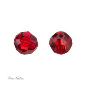 Swarovski 5000 Бусина круглая 7 мм, алый (#276), 1 шт.