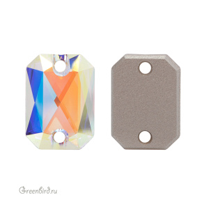 Swarovski пришивные 3252 Октагон 14х10 мм, прозрачный радужный (#001AB), 1 шт.