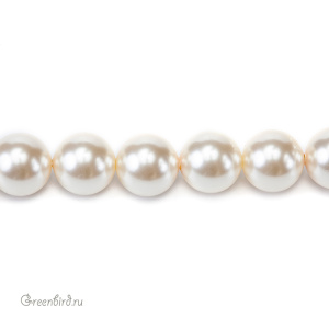 Swarovski 5811 Жемчуг с расширенным отверстием 14 мм, светло-кремово-розовый (#618), 1 шт.