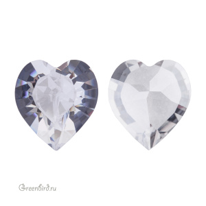Swarovski 4884 Сердце 11x10 мм, прозрачный сияющий (#001IGNIT), 1 шт.