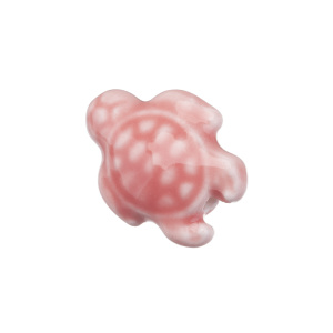 Бусина керамика "Черепаха" 18х14 мм, розовый, 1 шт. (#SVA-CRM-90)