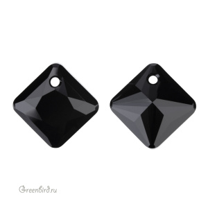 6431 подвеска Princess Cut 16 mm – Jet (#280)