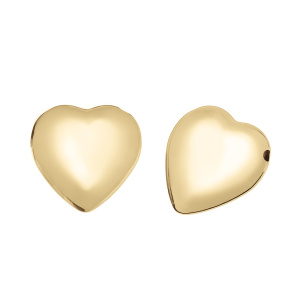 Подвеска "Сердечко" 30,5 мм, золото, 1 шт. (#SV1701-Pendant-81G)