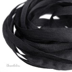 Шелковая лента AVAS Ruban de Soie 4 мм, графит, 3 м (#3226)