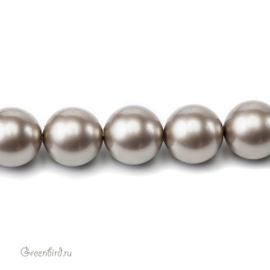 Swarovski 5811 Жемчуг с расширенным отверстием 14 мм, платиновый (#459), 1 шт.